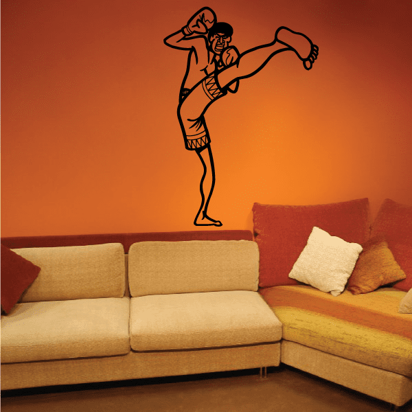 Image of Kickboxing Wall Decal - Vinyl Decal - Car Decal - Bl001