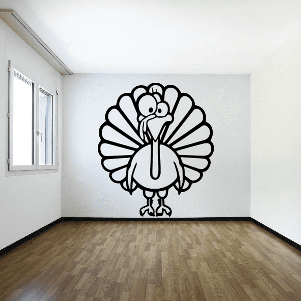 Image of Kids Cartoon Turkey Decal