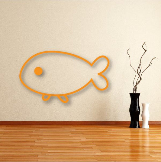 Image of Kids Chubby Fish Decal