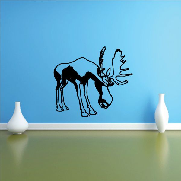 Image of Kids Grazing Moose Decal