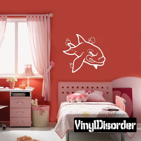 Image of Kids Grimacing Shark Decal