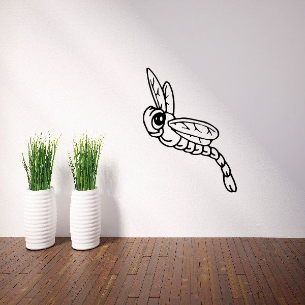 Image of Kids Smiling Dragonfly Decal