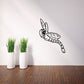 Kids smiling dragonfly wall decal with black outlined design