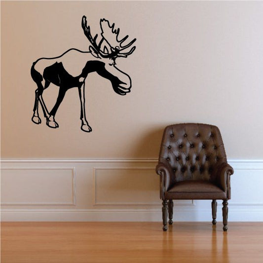 Image of Kids Walking Moose Decal