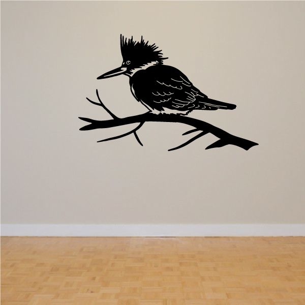 Image of King Fisher Perched Bird Decal