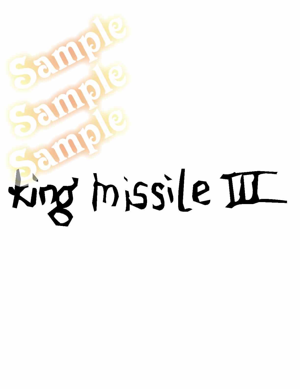 Image of King Missile 3 Decal