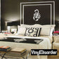 White stylized scorpion emblem wall decal