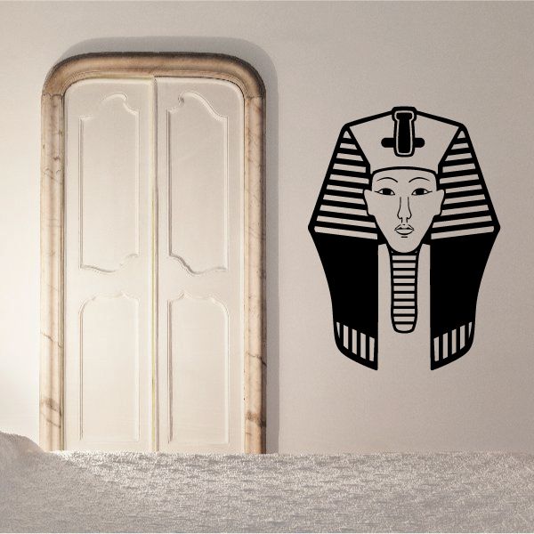 Image of King Tutankhamun Egyptian Wall Decal - Vinyl Decal - Car Decal - MC47