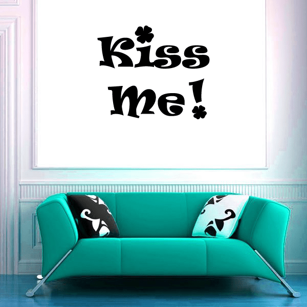 Image of Kiss Me Clover Decal