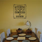Kitchen rectangle wall decal: 'Kitchens are made for families to gather'