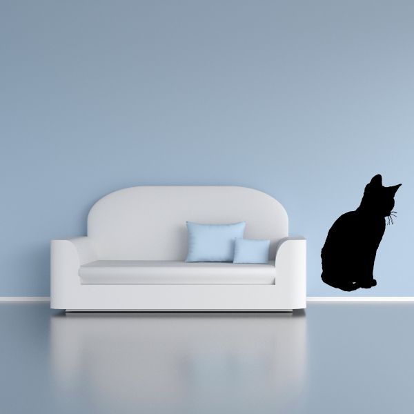 Image of Kitten Peering Decal