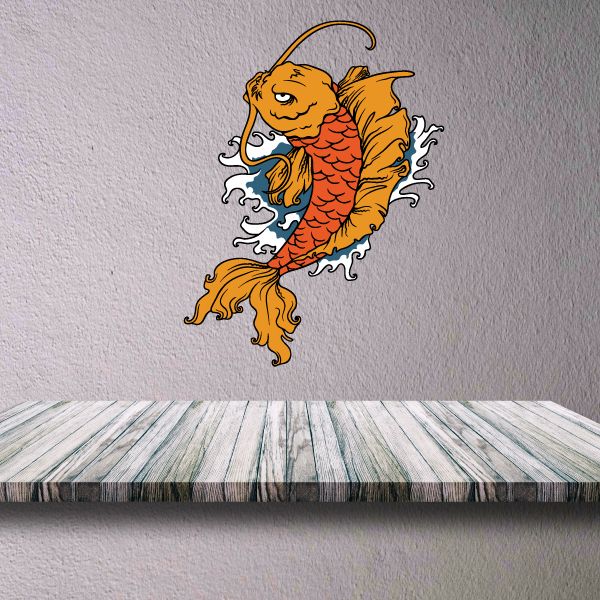 Image of Koi Fish Wall Decal - Vinyl Car Sticker - Uscolor006