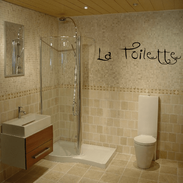 Image of La Toilette Wall Decal