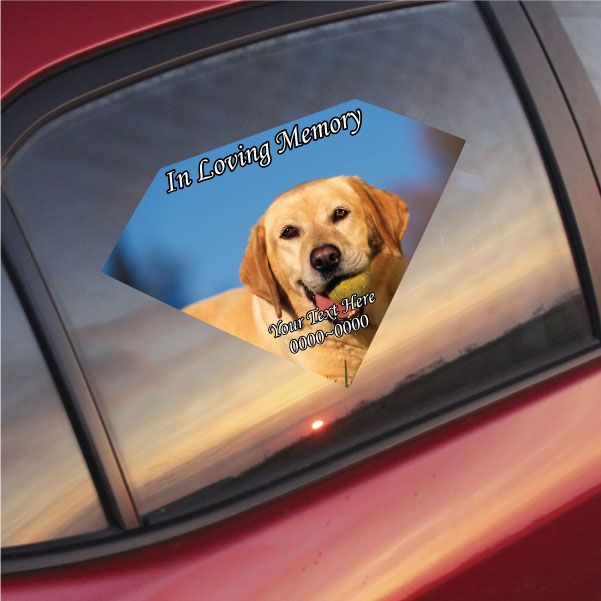 Image of Labrador In Loving Memory Custom Diamond Sticker