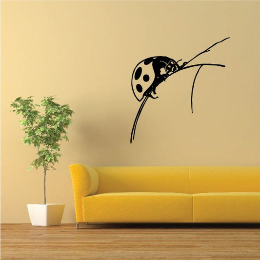 Image of Lady Bug on Stick Decal