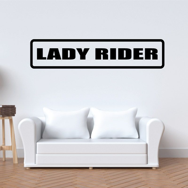 Image of Lady Rider Decal