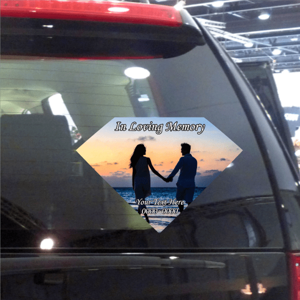 Image of Lakeside Couple In Loving Memory Custom Sticker