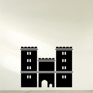 Lambeth Palace decal featuring a black castle facade with three arched entrances and windows