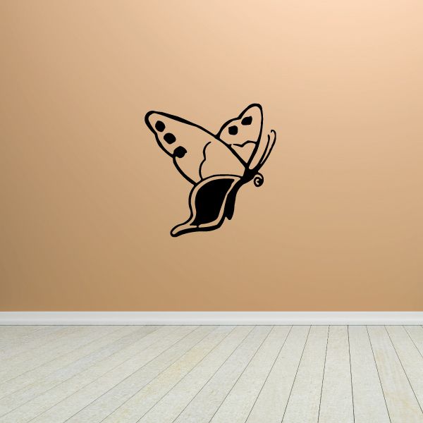 Image of Landing 3 Dot Butterfly Decal