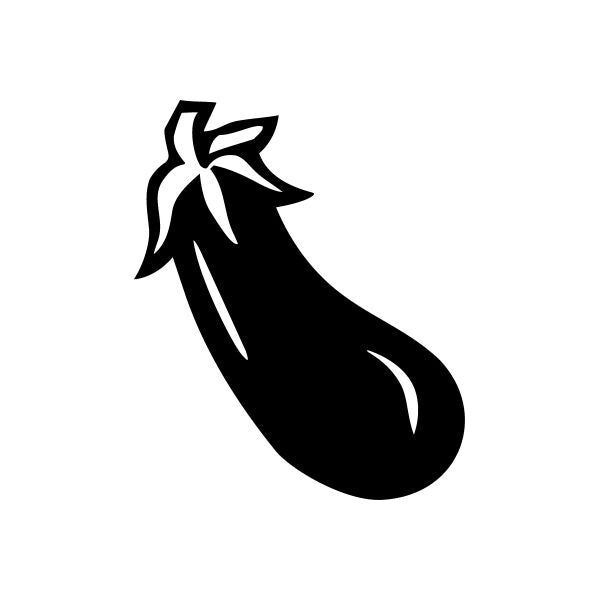 Image of Large Eggplant Decal