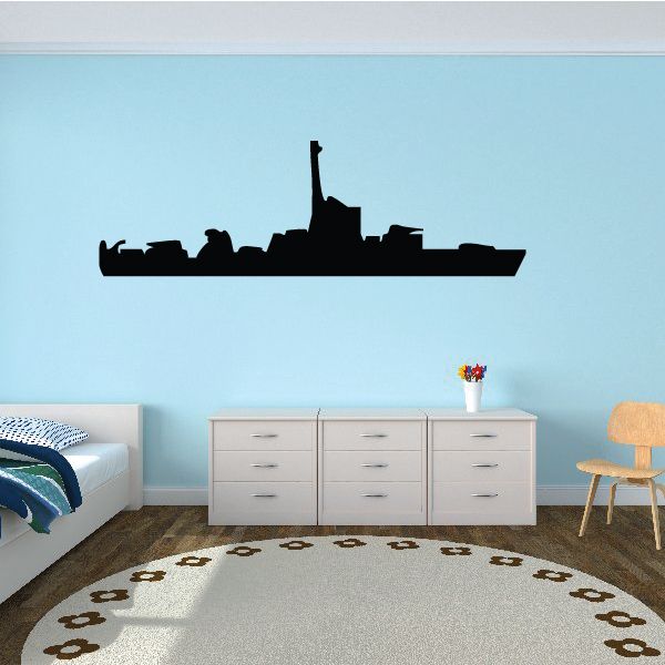 Image of Large Landing Craft Support Ship Decal