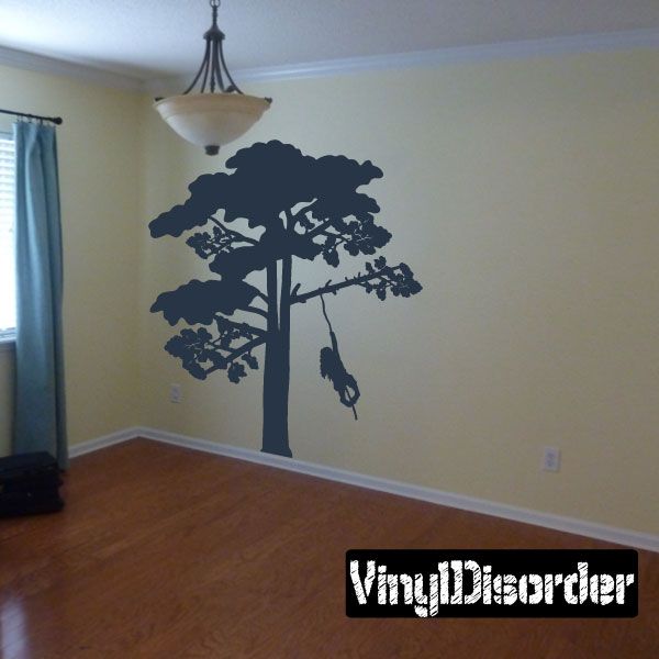 Large Tree with child on a swing kit - Wall Decals