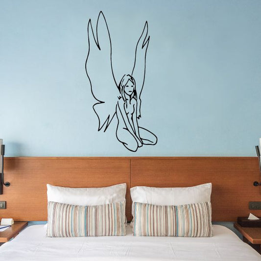 Image of Large Wing Fairy Sitting Decal