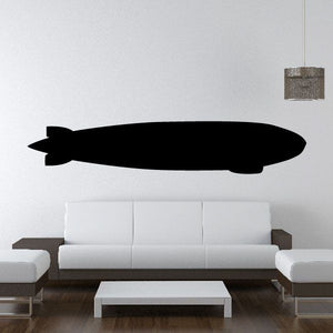 Large zeppelin decal with a black long airship silhouette