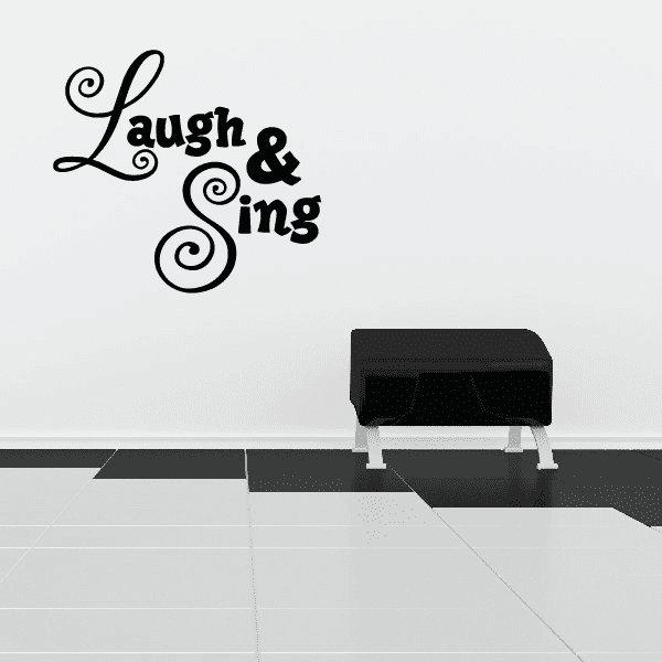 Image of Laugh and sing Wall Decal