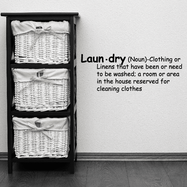 Image of Laundry Definition Wall Decal