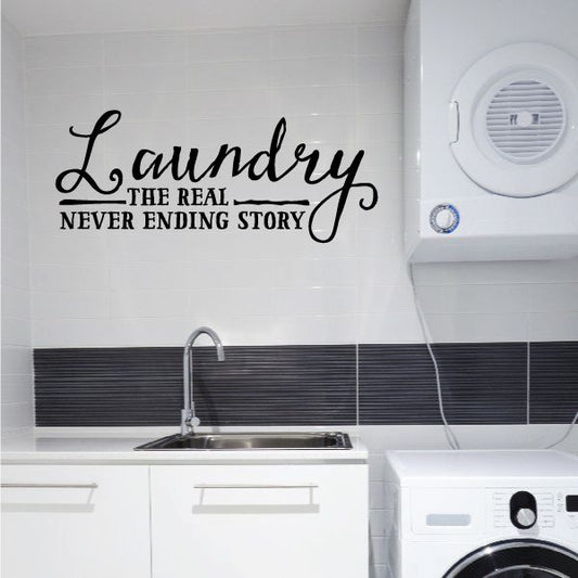 Image of Laundry The Real Never Ending Story Wall Decal