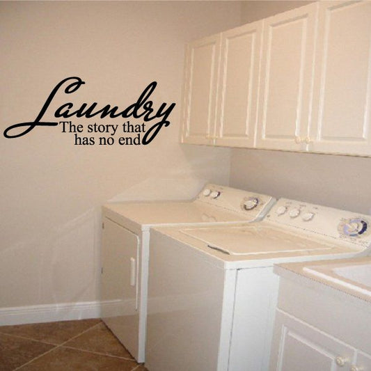 Image of Laundry The Story That Has No End Wall Decal