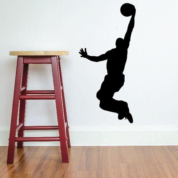 Image of Lay Up Basketball Wall Decal - Vinyl Decal - Car Decal - 008