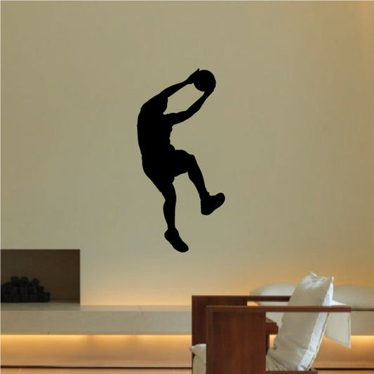 Image of Lay Up Basketball Wall Decal - Vinyl Decal - Car Decal - 012