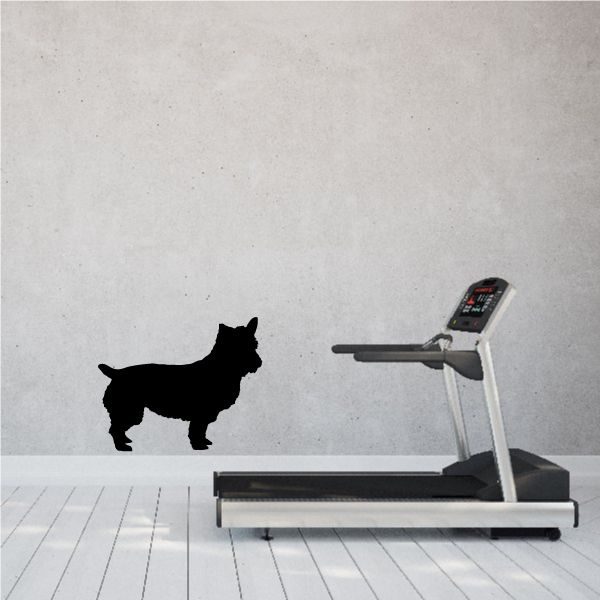 Layla dog silhouette decal, black dog profile