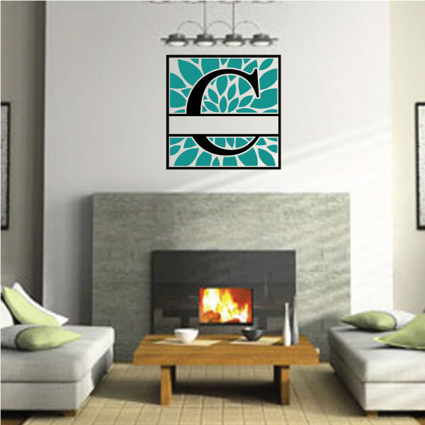 Image of Leaf Monogram Sticker