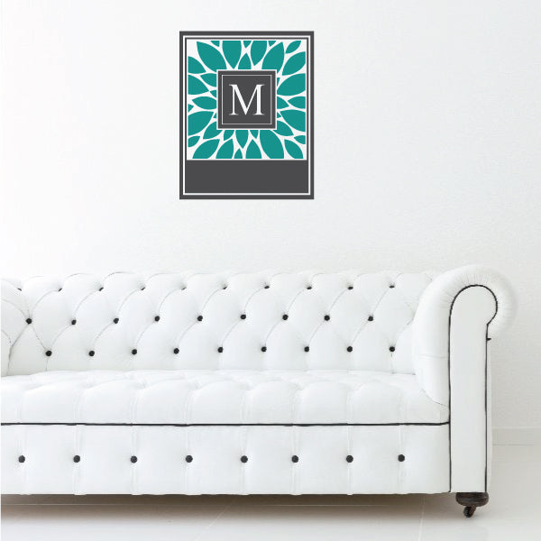 Image of Leaf Monogram Sticker