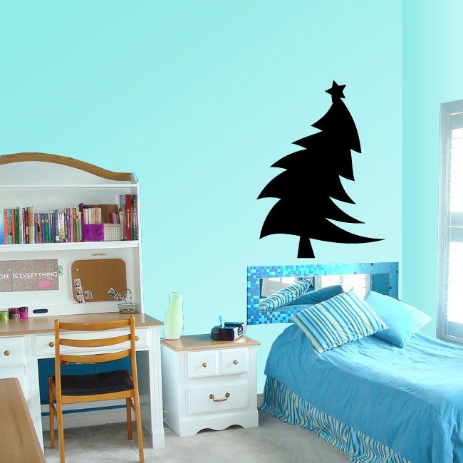 Image of Leaning Christmas Tree Decal