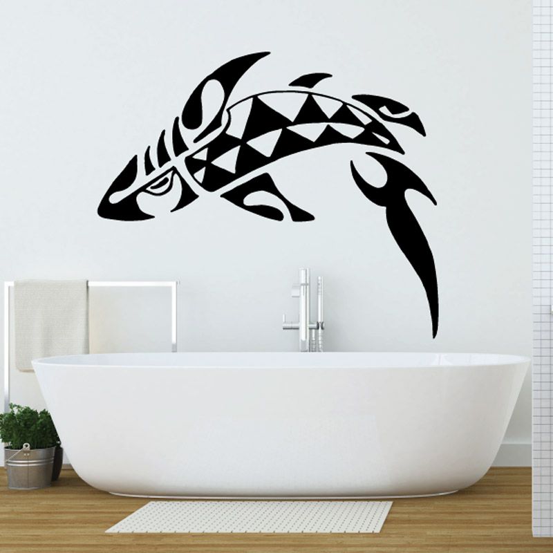 Image of Leap Over Tribal Whale Decal