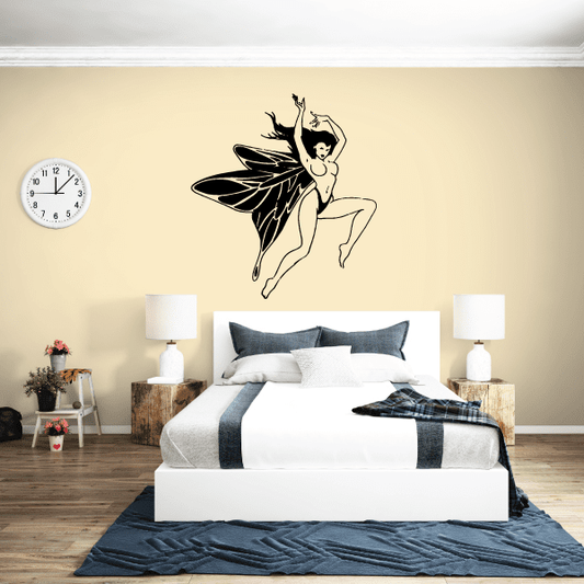 Image of Leaping Leaf Wing Fairy Decal