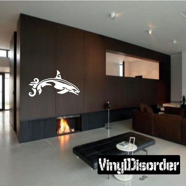 Image of Leaping out of Water Orca Decal