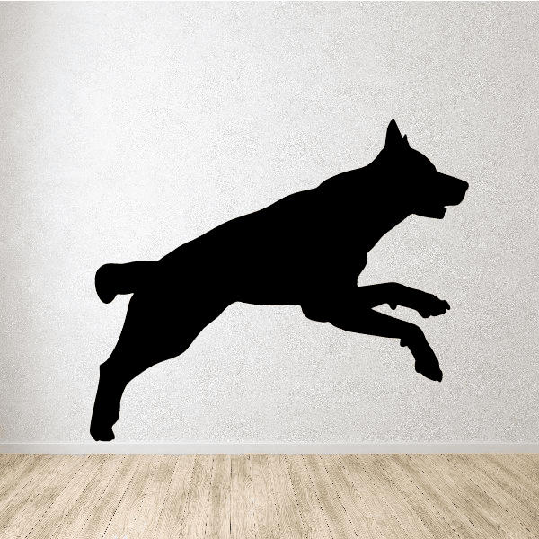 Image of Leaping Wolf Silhouette Decal