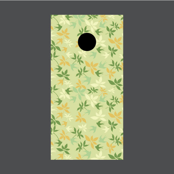 Image of Leaves Cornhole Board Wraps