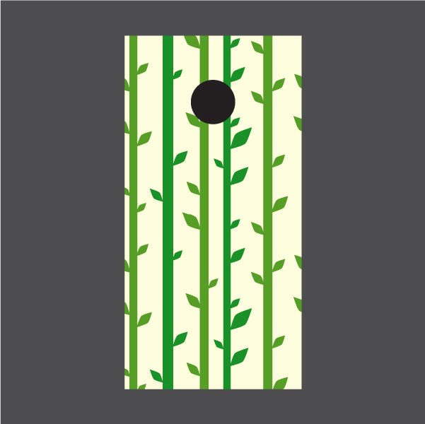 Image of Leaves Cornhole Board Wraps