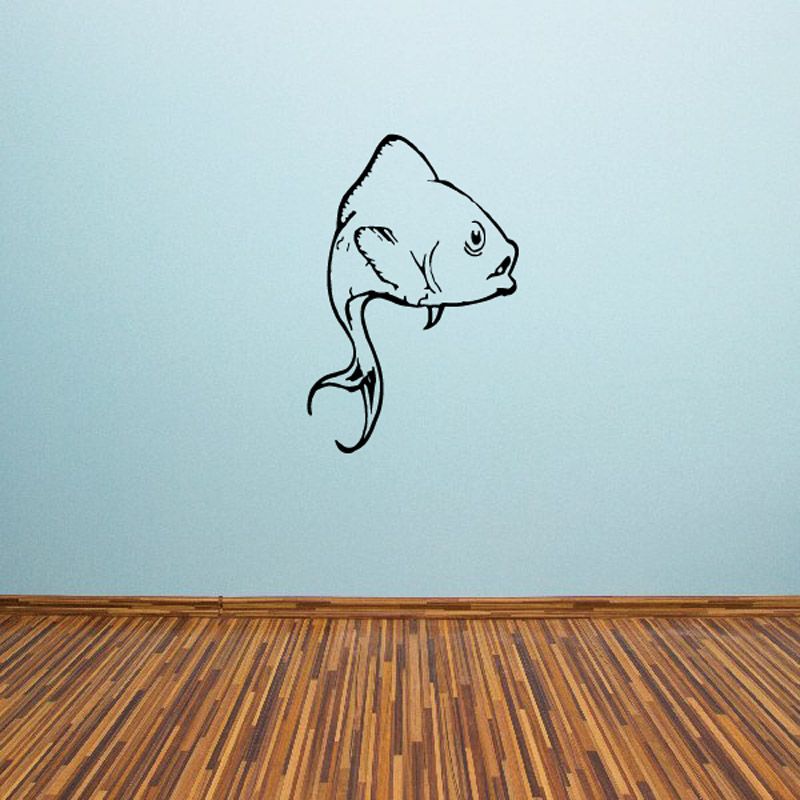 Image of Leering Goldfish Decal