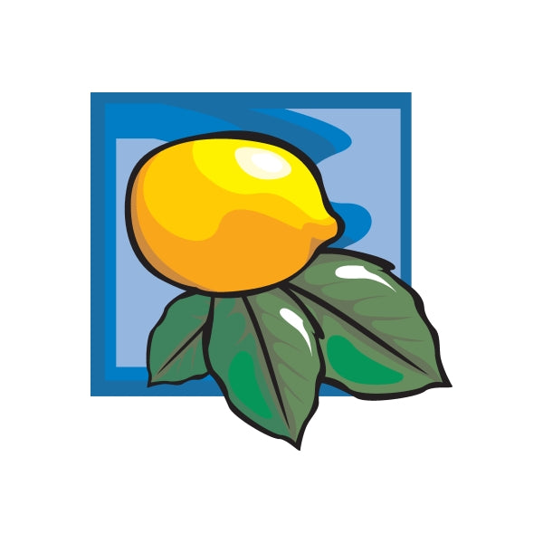 Image of Lemon and leaves Sticker