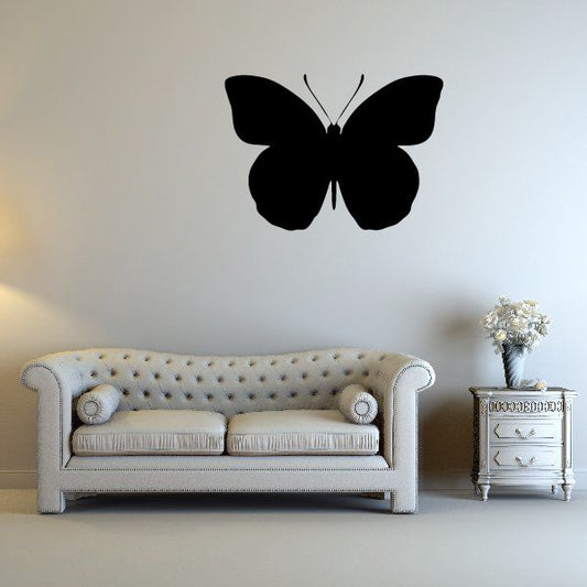 Image of Lengthy Antenae Butterfly Silhoutte Decal