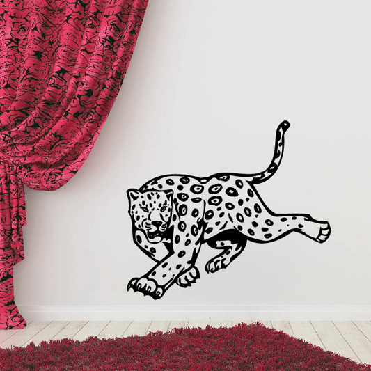 Image of Leopard Chasing Decal