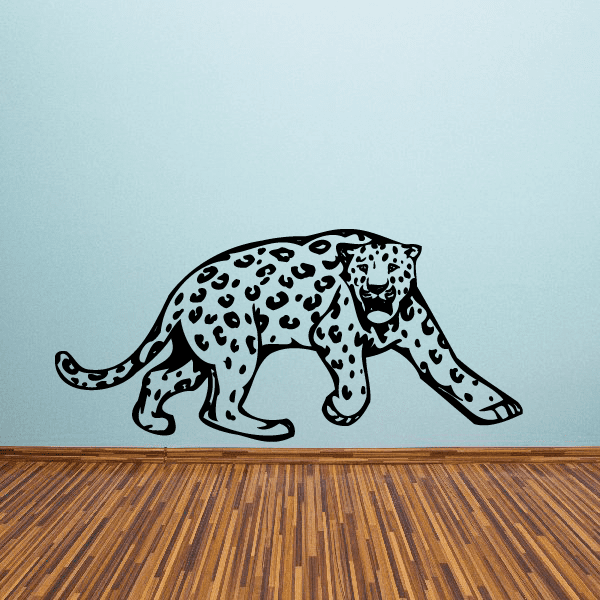 Image of Leopard Growling Decal