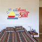 Printed die-cut wall decal: Let your dreams set sail with sailboat